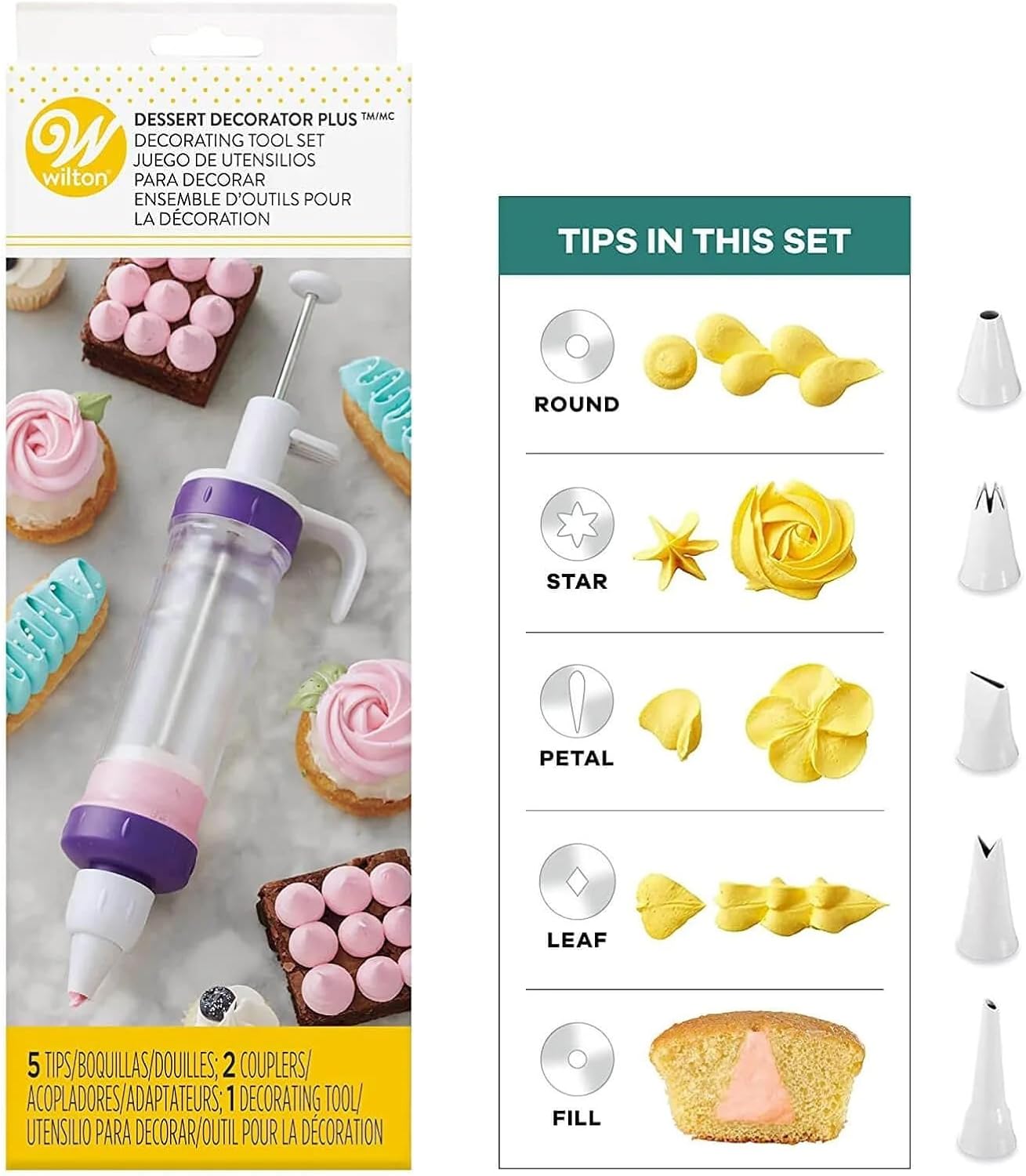 Wilton Dessert Decorator Piping Kit, Plunger-Style Tool - Image 5